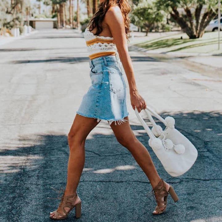 Boho Chic Handbags with Pompoms for wholesale by Colorful 4U