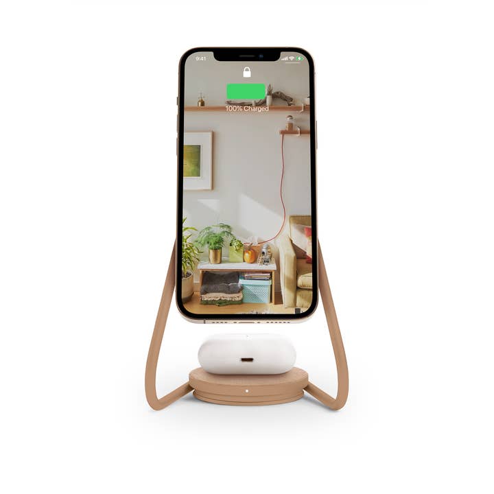 Courant - Vente Station de charge - MAG:2 - Support de chargeur sans fil Essentials Linen (magnétique)