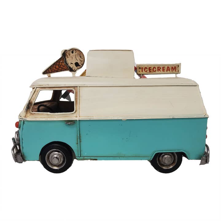 Springer Décor - Wholesale Decorative Tabletop Object - Ice Cream Van Metal Model