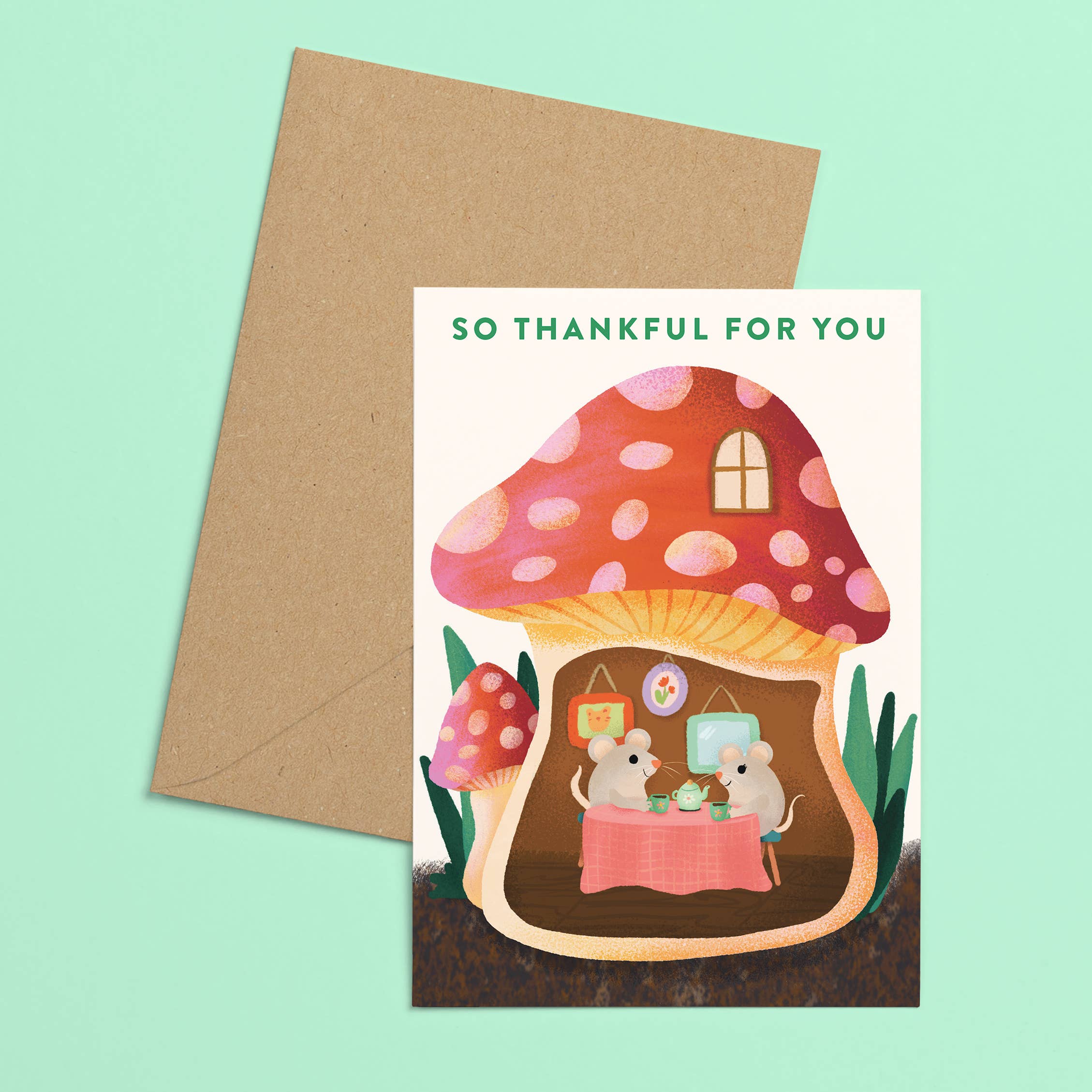 Ana Peake - Wholesale Thank You Card - Thankful For You Greeting Card2