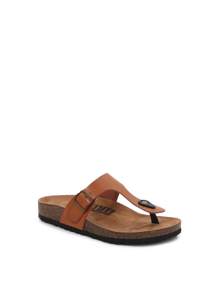 Shop Lev - Wholesale Sandals – Women's - T-Strap Soft Cork Flip Flops Sandals20