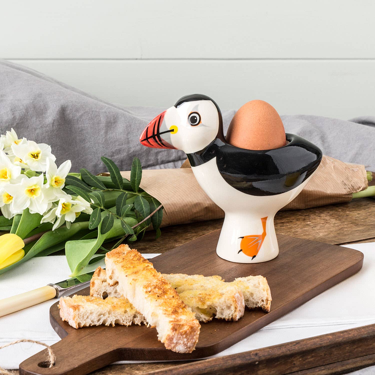 Hannah Turner Ltd - Wholesale Egg Cup/Holder - Puffin Egg Cup3