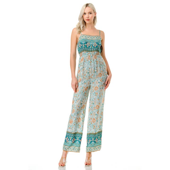 SLEEVELESS MNT FLORAL JUMPER for wholesale by Mapcie