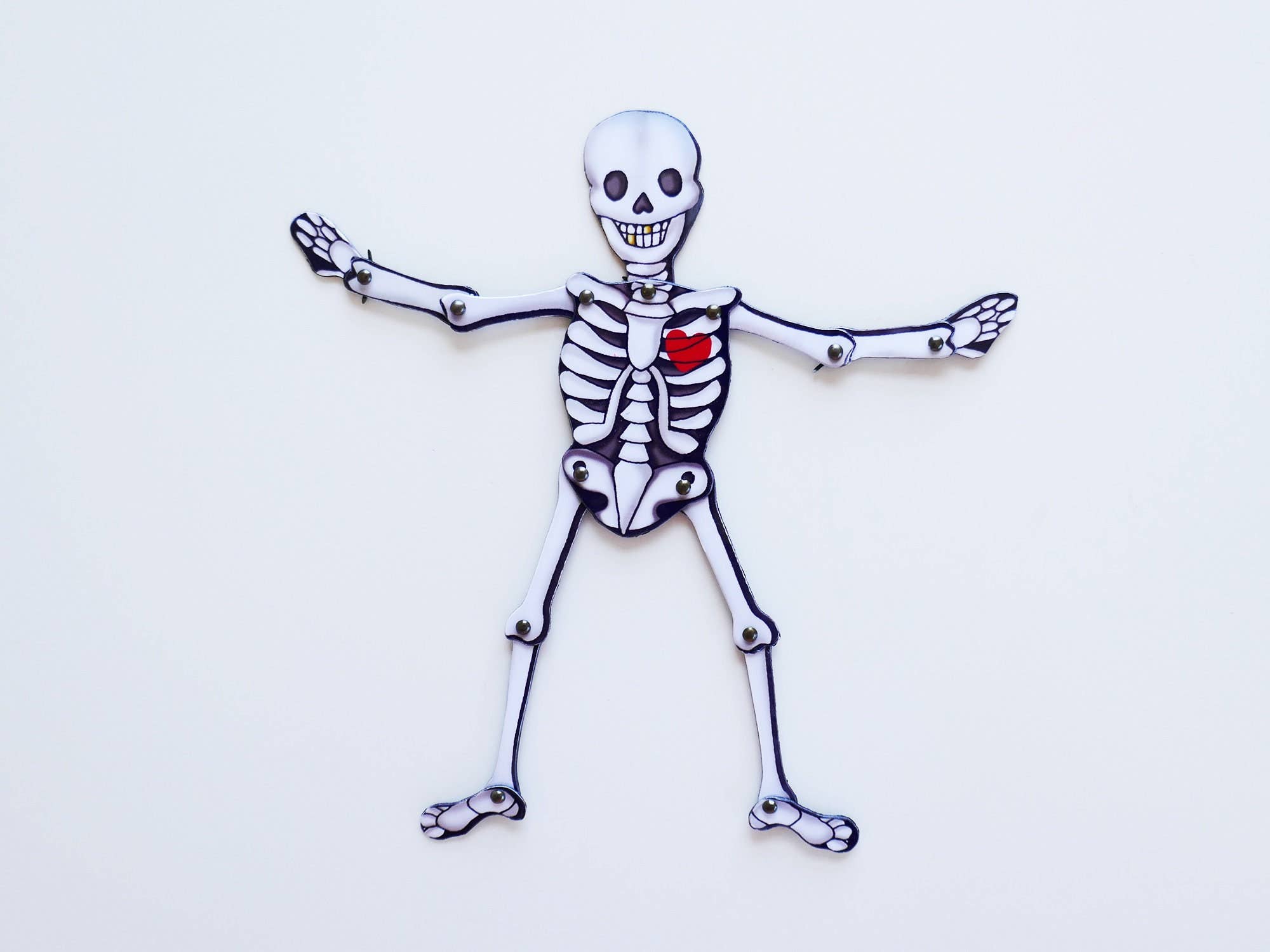 THE PAPER IDOLL – Großhandel Magnete – Posierbarer Kühlschrankmagnet | Skelett | Halloween-Party-Dekoration8