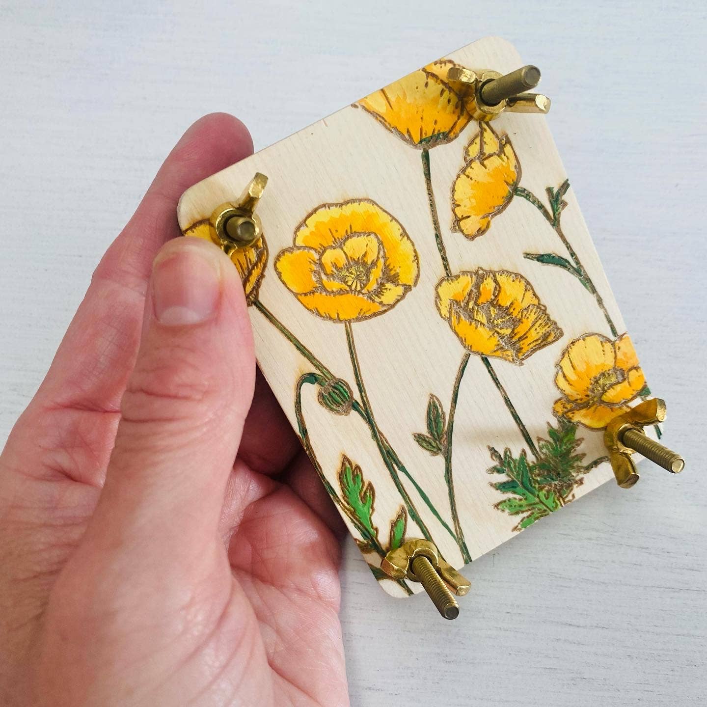 Holly Hills Lane - Wholesale DIY Craft Kit - Hand Painted State Flower Press Great for Town Visitors4