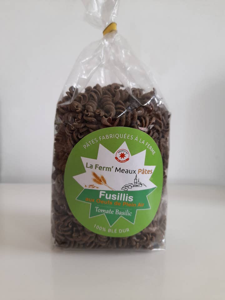 Fusillis Tomato Basil with Eggs 250g for wholesale by La Ferm'Meaux Pâtes