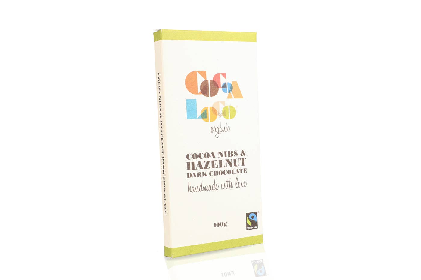 Cocoa Loco – wholesale Chocolate bar – Dark Chocolate, Cocoa Nibs & Hazelnut Bar – 100g3