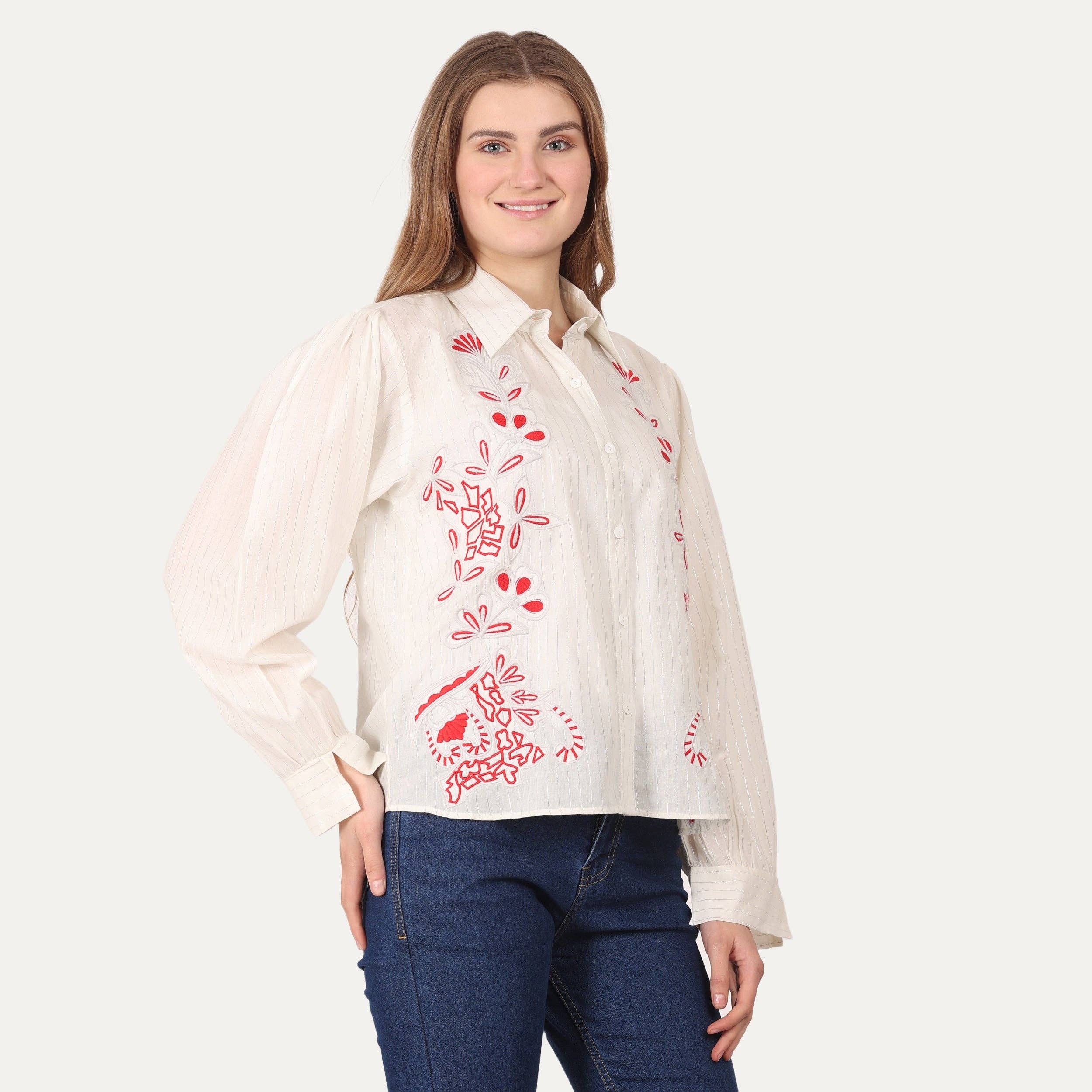 JEP Holland - Wholesale Button Down Shirt - Women's - Valeria White Shirt PRE ORDER SS263