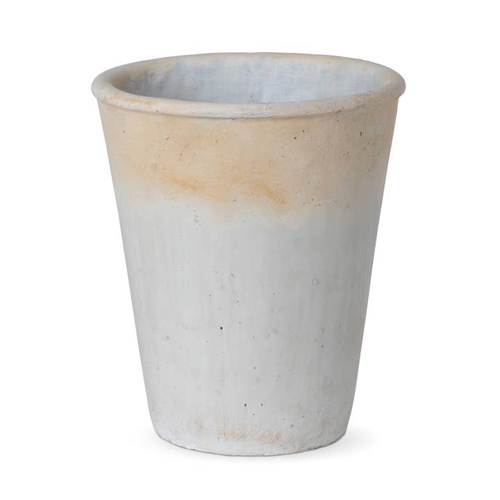 Distressed Concrete Tall Planter Large for wholesale by Park Hill Collection