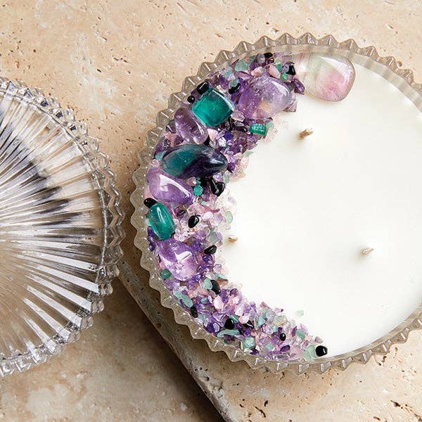 Silk oil of Morocco - Wholesale Jar/filled candle - Hocus Pocus Crystal Candle - Extra Large1