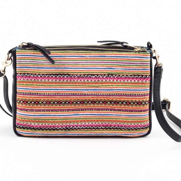 Bandolera Runway Sapa - Piel Negra para venta al por mayor de Rafi Nova