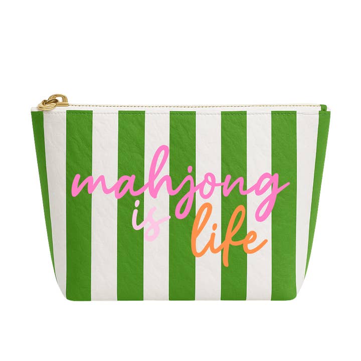 Bolsa de Mahjong | Bolsa de regalo de Mahjong es Vida Rayas Preppy para venta al por mayor de Aspen Lane