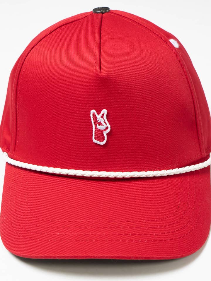Casquette de baseball M003 Essential Twill - Rouge pour la vente par Frost Originals