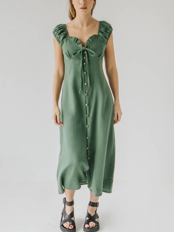 Grön boho-klänning för wholesale av Bauy