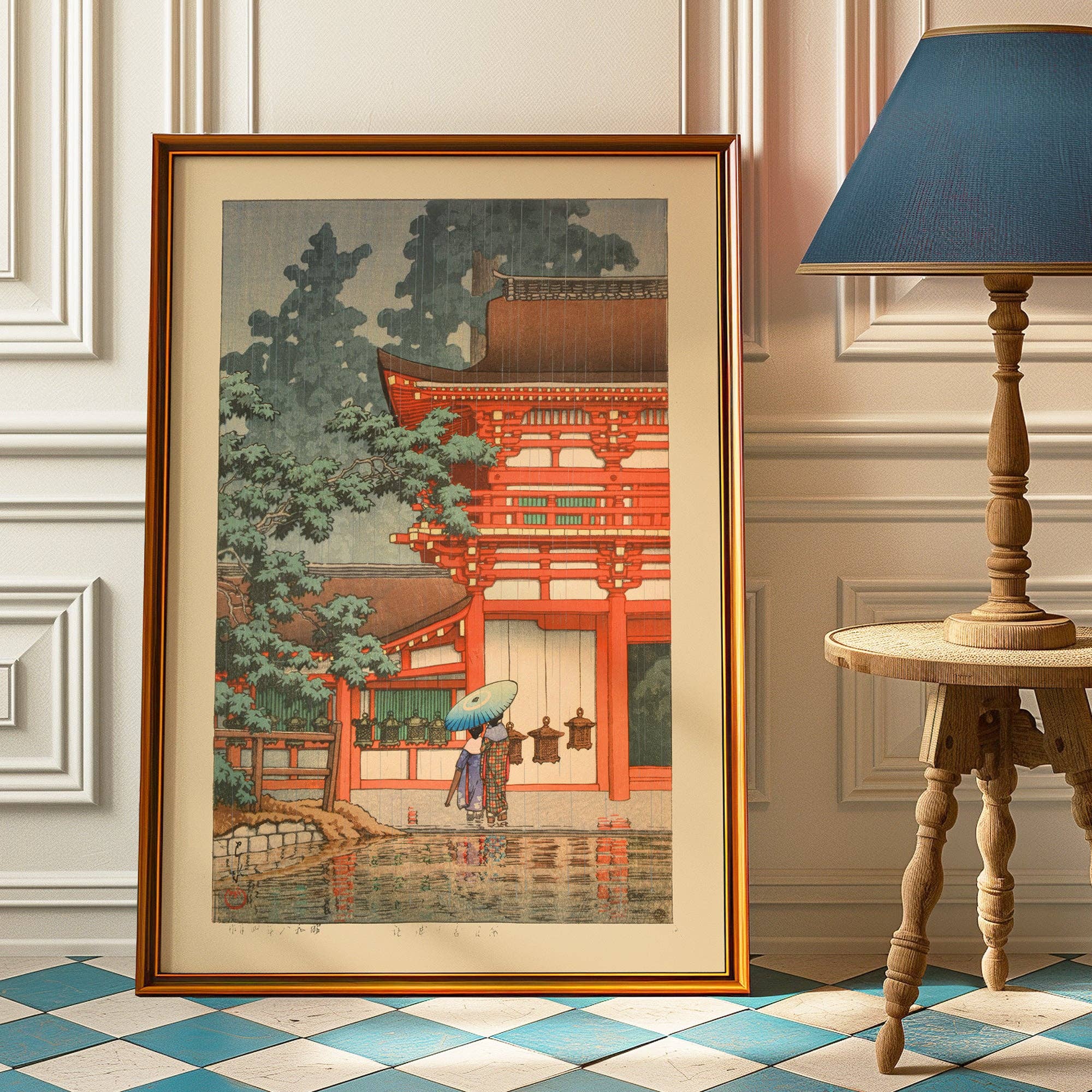 Ink & Drop - Vendita all'ingrosso Stampa artistica - Stampa del Santuario Kasuga a Nara di Hasui Kawase3