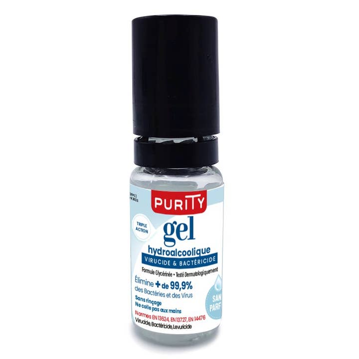 Purity - Wholesale Hand Sanitizer - Pack of 10 mini-bottles of 10ml - Purity Hydroalcoholic Gel2