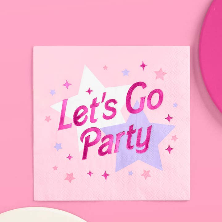 xo, Fetti - Wholesale Disposable Napkin - Let’s Go Party Pink Napkins | Pink Party, Bachelorette5