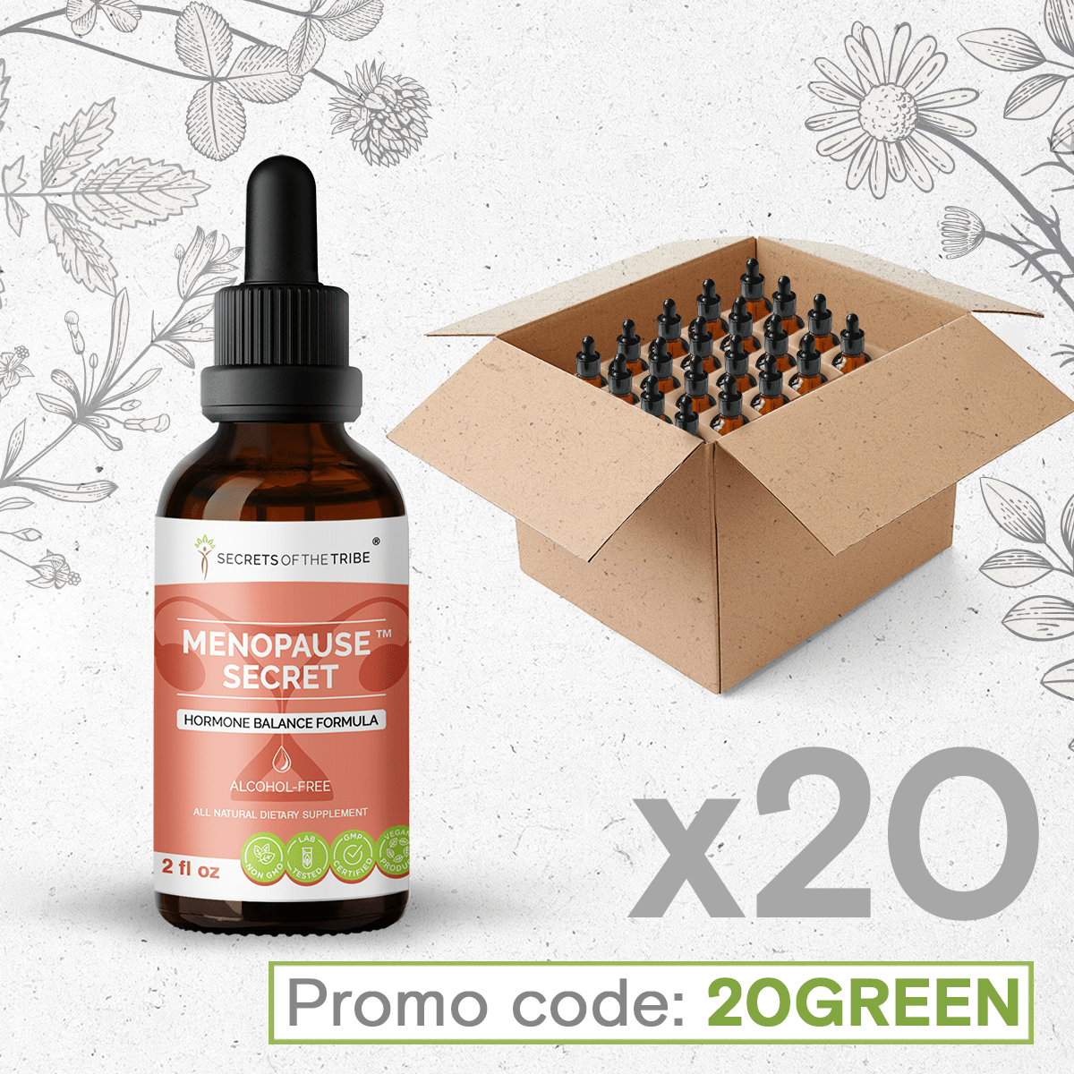 Secrets Of The Tribe - Wholesale Oral Supplement/Vitamin - Menopause Secret. Hormone Balance Formula1