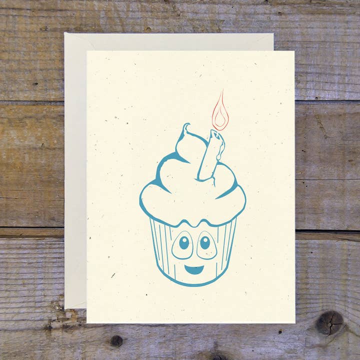 Födelsedag cupcake Card för wholesale av Troy Cloth & Paper