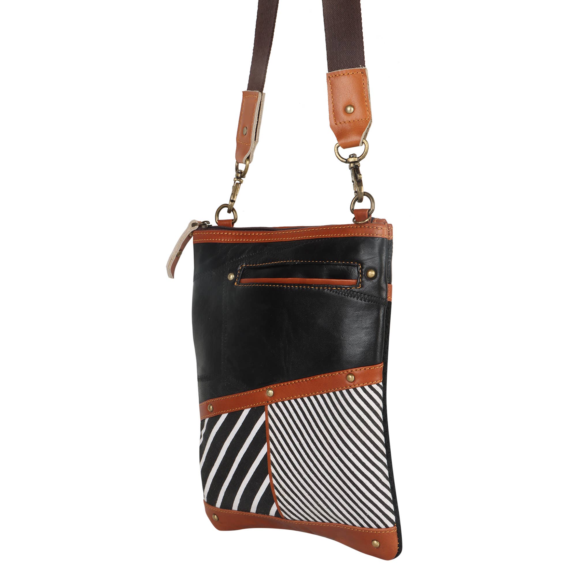 Vaan & Co. – wholesale Crossbody bag – Women's – Blaise Brisk Stripe Crossbody5