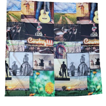 The Front Porch Label - Wholesale Bandana - Women's - Cowboy Collage Wild Rags