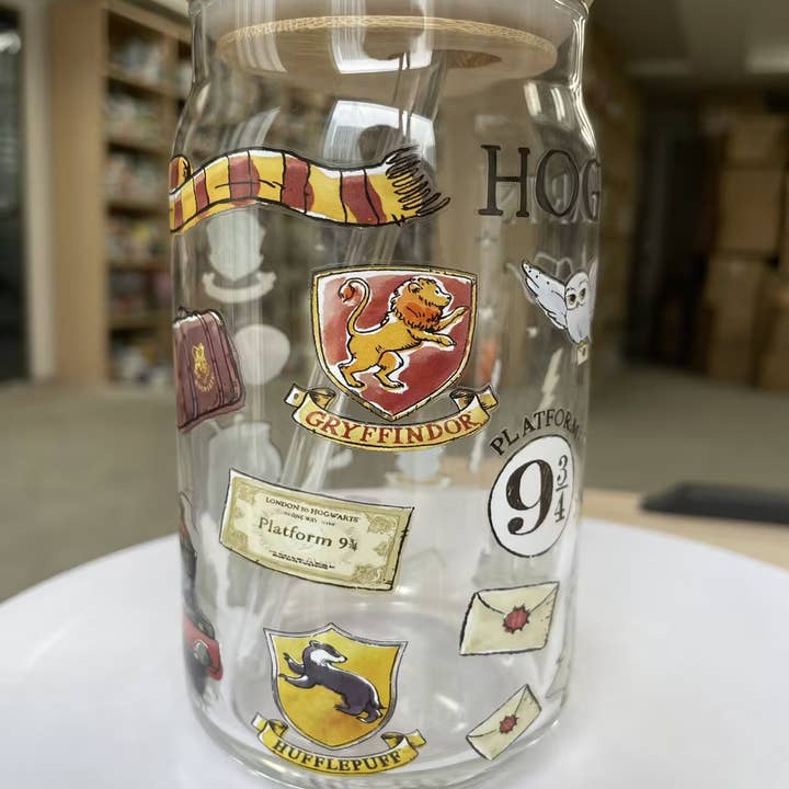 Silver Buffalo - Wholesale Drinking Glass/Cup - Harry Potter Hogwarts Destination 16oz Glass Tumbler4