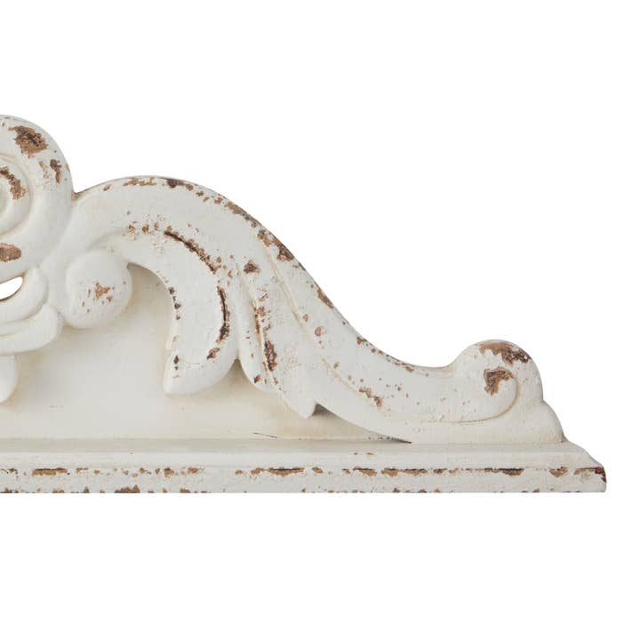 UMA Home Decor - Wholesale Wall Accent - French Country White Wood Wall Decor