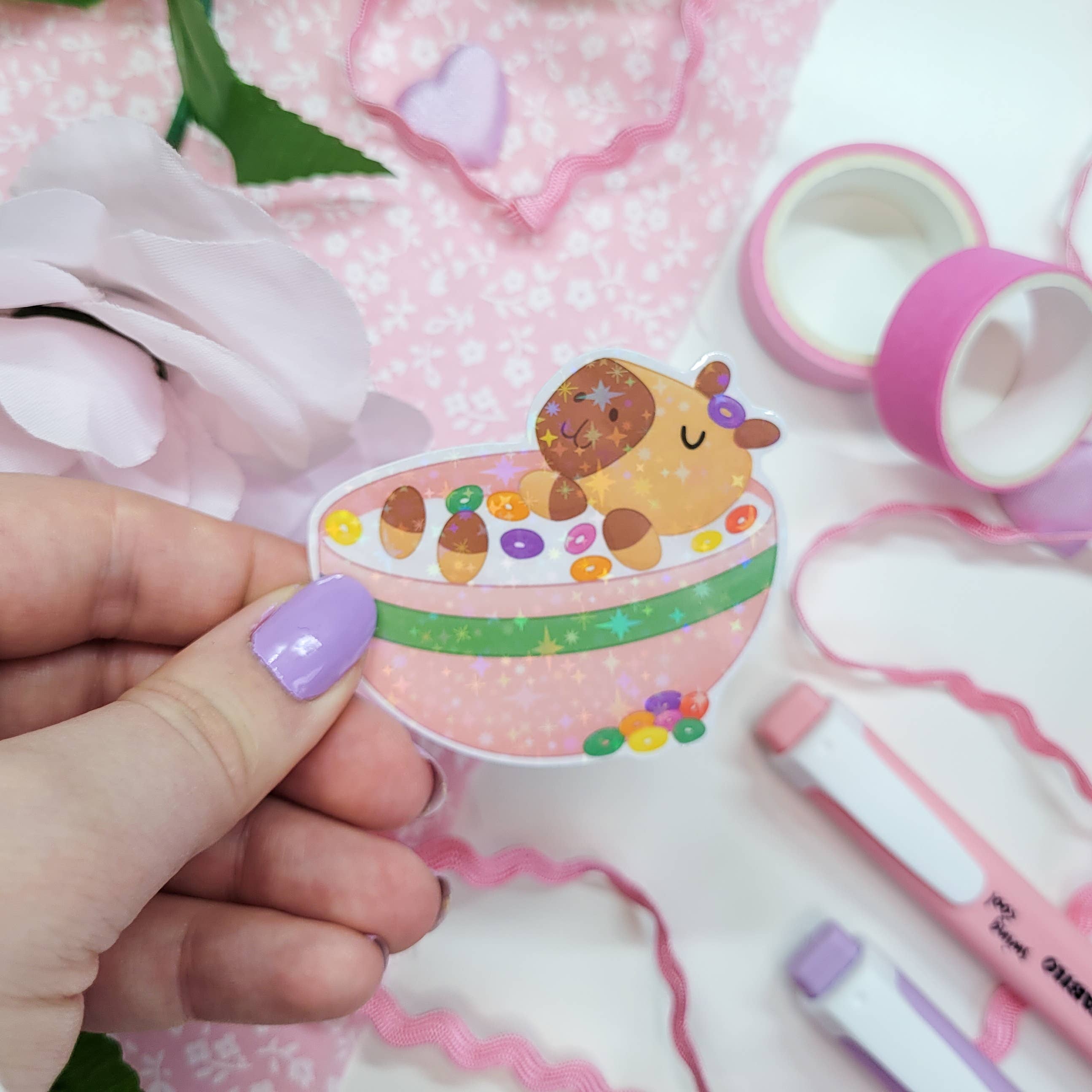 Okupoku – wholesale Sticker – Capybaras in things Sticker pack5