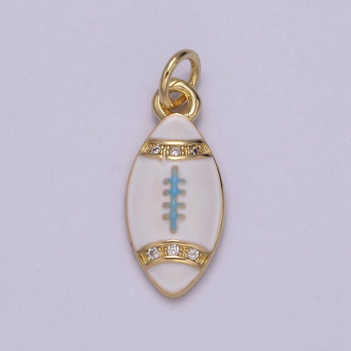 Aim Eternal - Venta al por mayor Collares con colgantes/abalorios - Mini Encanto de Fútbol de Oro Balón Deportivo Super Bola Fiesta Joyería Collar Pendiente Pulsera Fabricación N-925 - N-9280