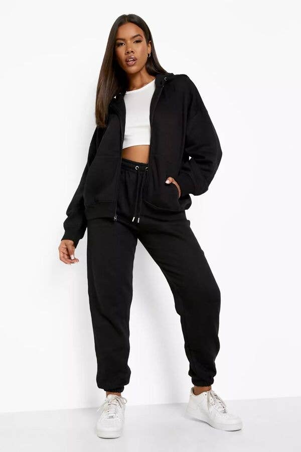 justyouroutfit - Wholesale Tracksuit - Women's - OVERSIZED ZIP HOODED TRACKSUIT5