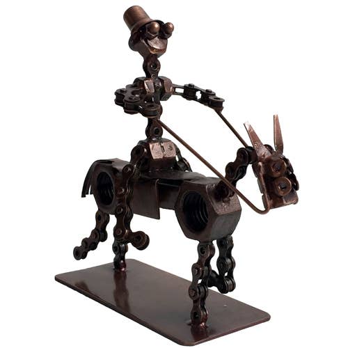 Cowboy Junkyard Sculpture for wholesale by One World Projects