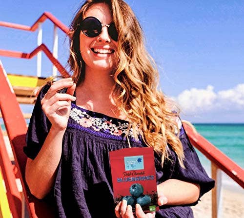 Next Organics - Wholesale Chocolate Covered Sweets - Dark Chocolate Blueberries 3 oz4