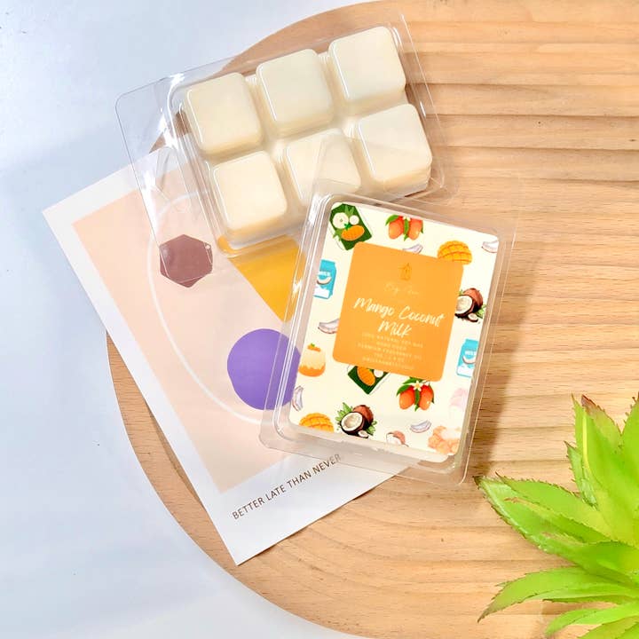 Mango Coconut Milk Wax Melt for wholesale by Big Fan Art Studio Inc.