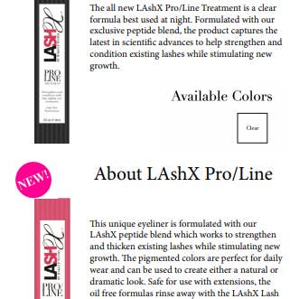 LashX by Makeup Mandy - Wholesale Eyelash/Brow Serum - Eyelash Treatment - Serum - LAshX® PRO/Line Treatment Crysta