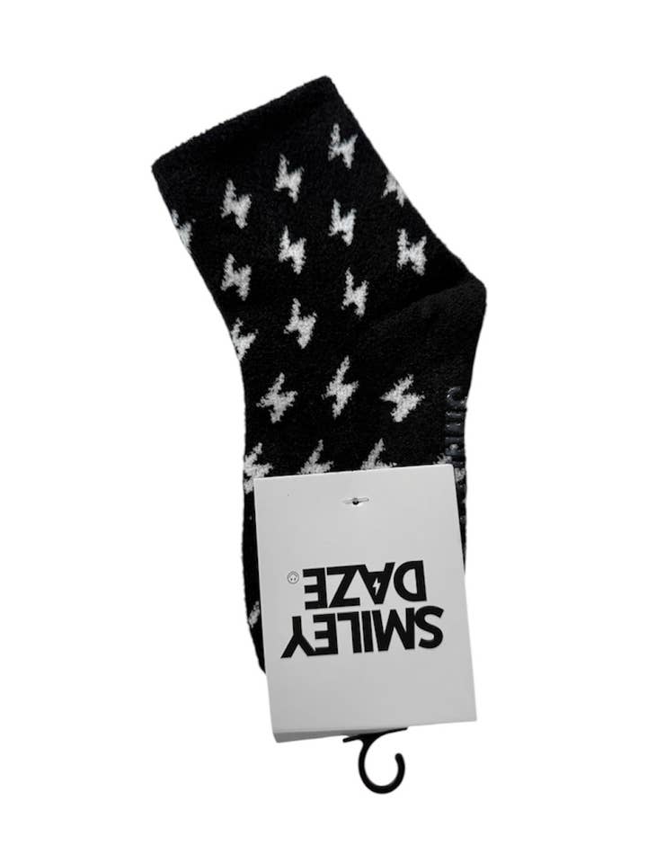 BOLT • FUZZY SOCKS for wholesale by Smiley Daze