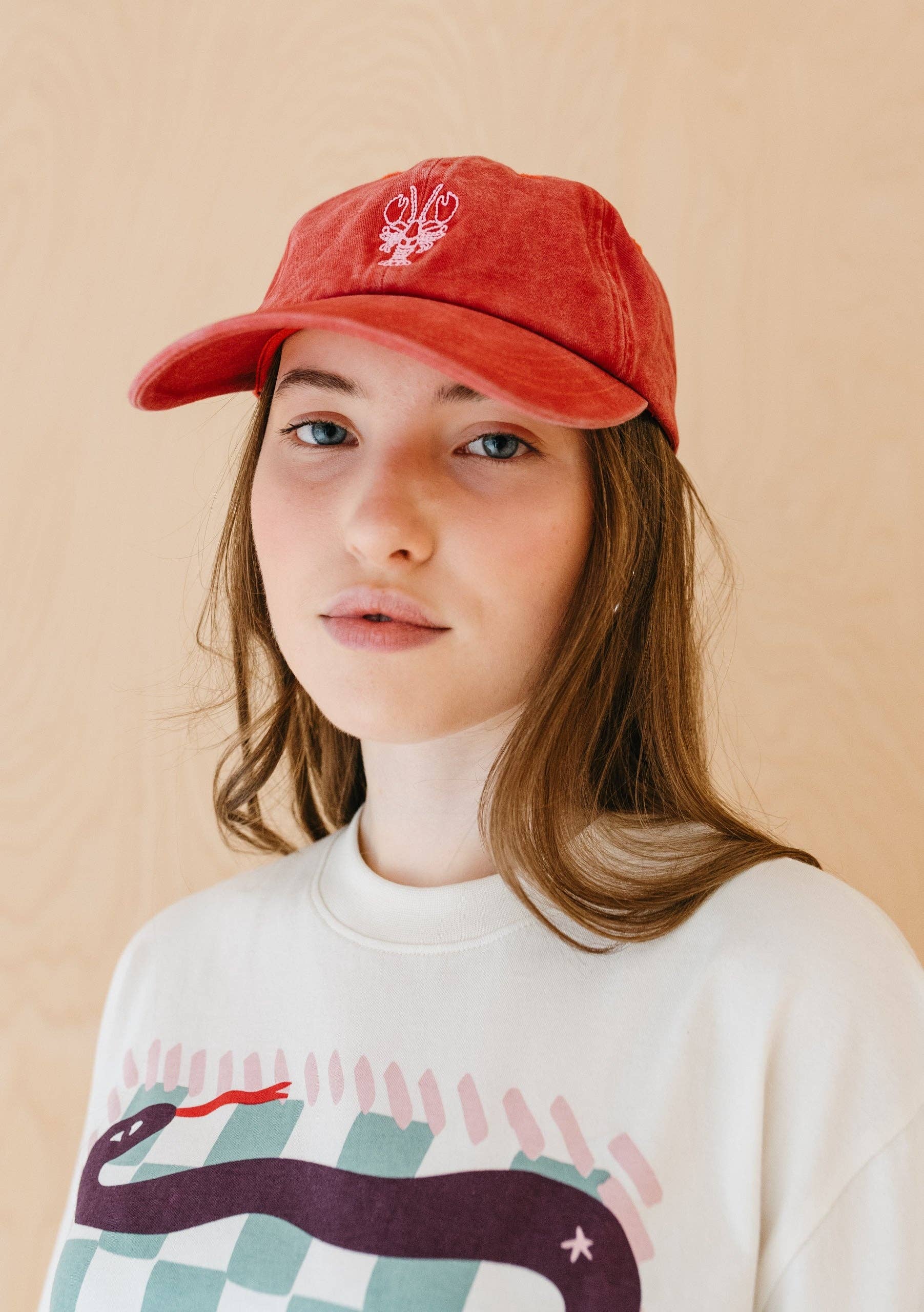 TBCo - Wholesale Baseball Cap - Women's - Recycled Cotton Cap in Lobster2