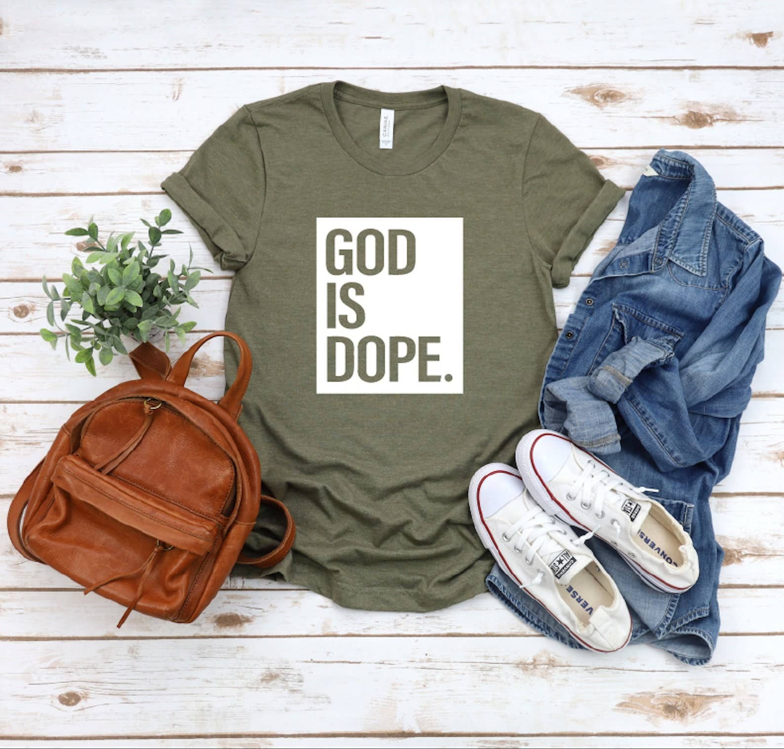 VibeClothing - Wholesale Screen Printed T-Shirt - Women's - God is Dope T-shirt