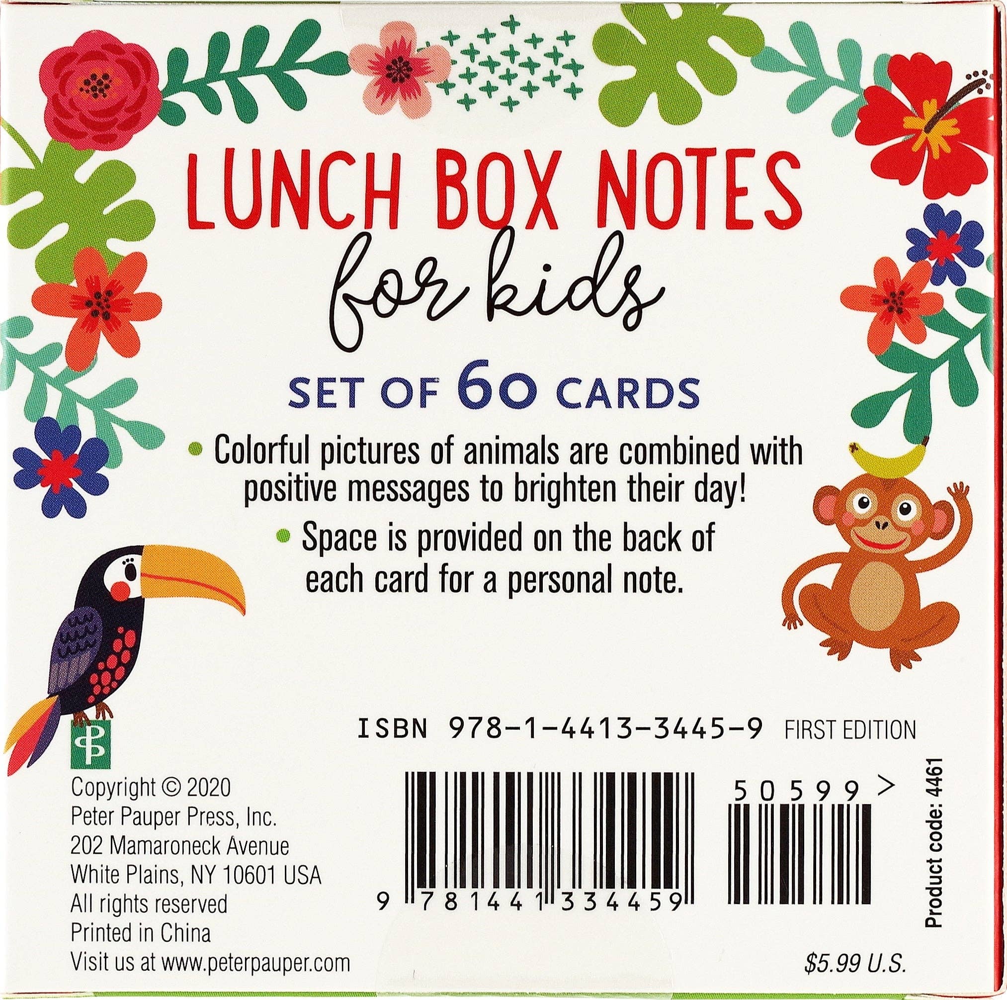 Peter Pauper Press - Wholesale Stationery/Notecard Set - Lunch Box Notes for Kids (Set of 60 Cards)8
