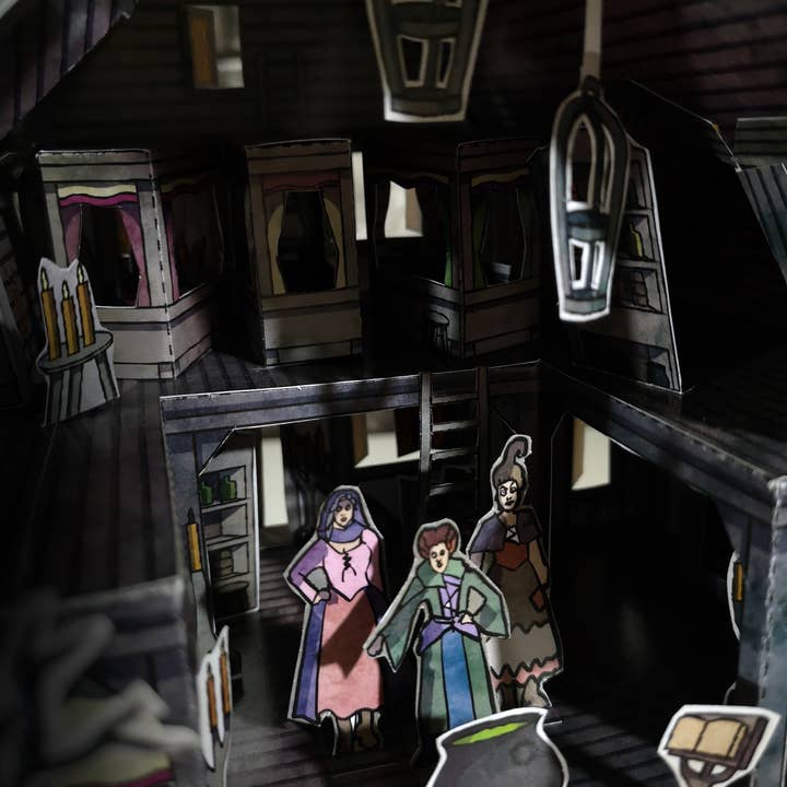 KikoIlustrador - Wholesale Decorative Tabletop Object - HOCUS POCUS - Sanderson Sisters' Cottage - Cutout