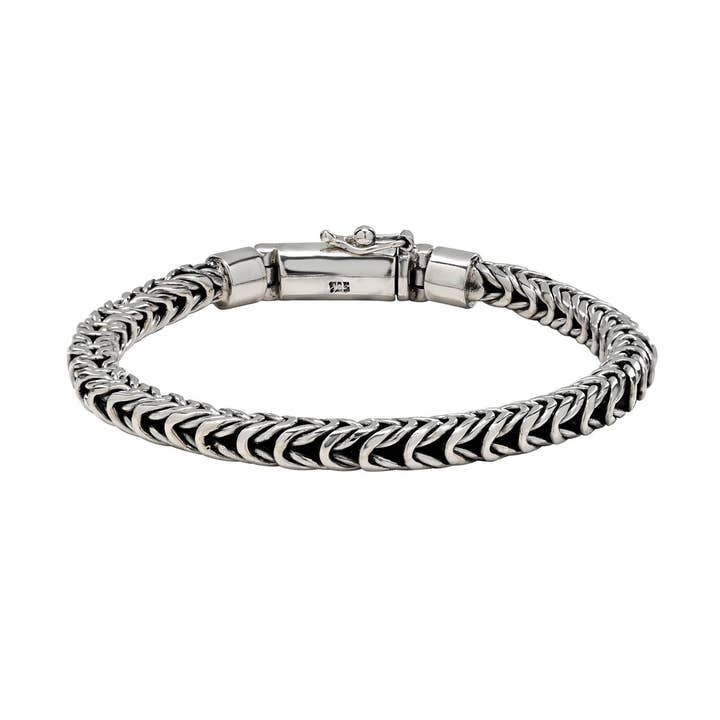 Sea Lustre - Wholesale Link & Chain Bracelet - Sterling Silver Serpent Bracelet