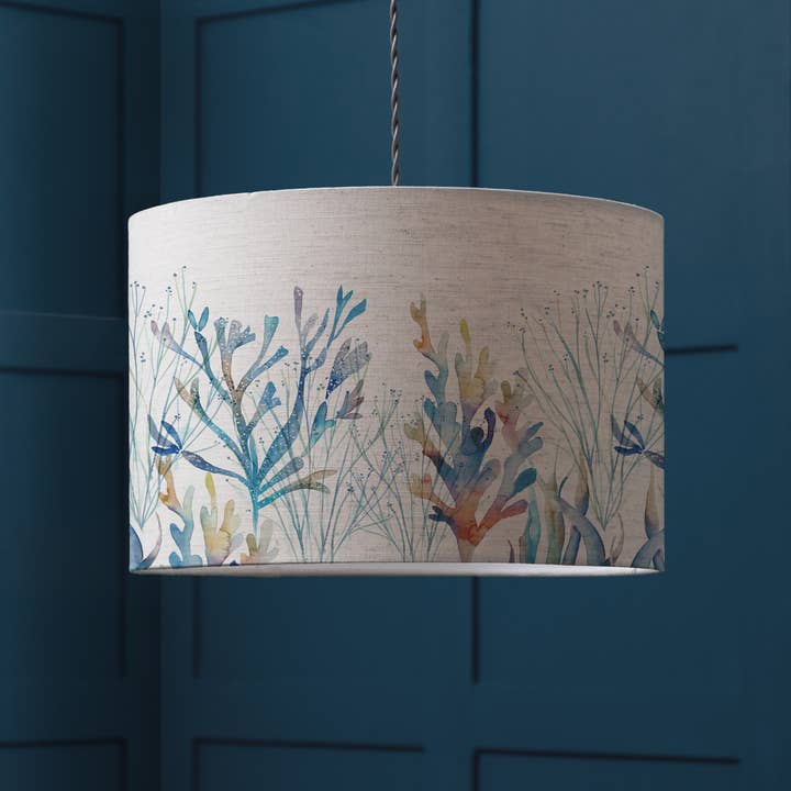 Coral Reef Eva Lamp Shade Cobalt for wholesale on Faire
