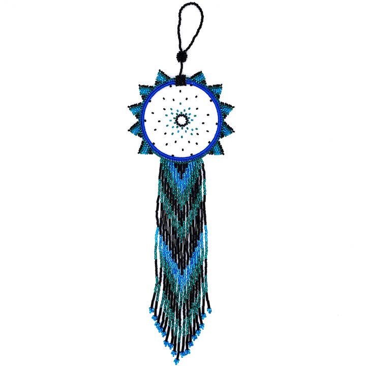 Crystal Blue Sun Dreamcatcher for wholesale by KAQCHI