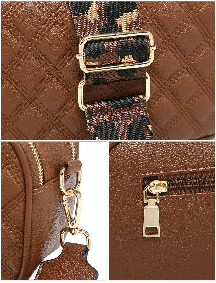 Papaya Fashion Ltd - Wholesale Crossbody bag – Women's - CD21-0352 Cross Body Handbag with double zip top sections6