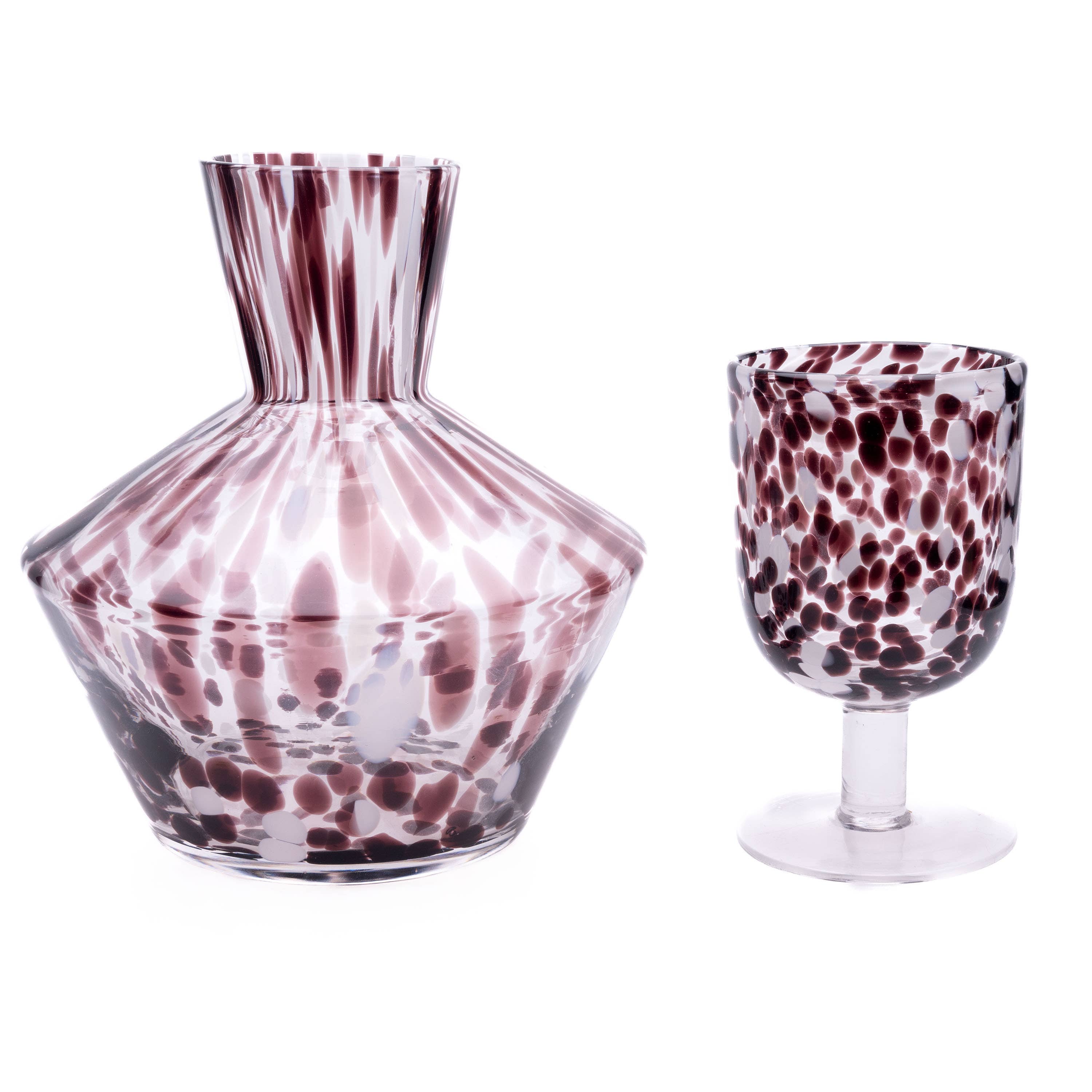 Multi Colored Red Wine Print Wine Glass  for wholesale on Faire1