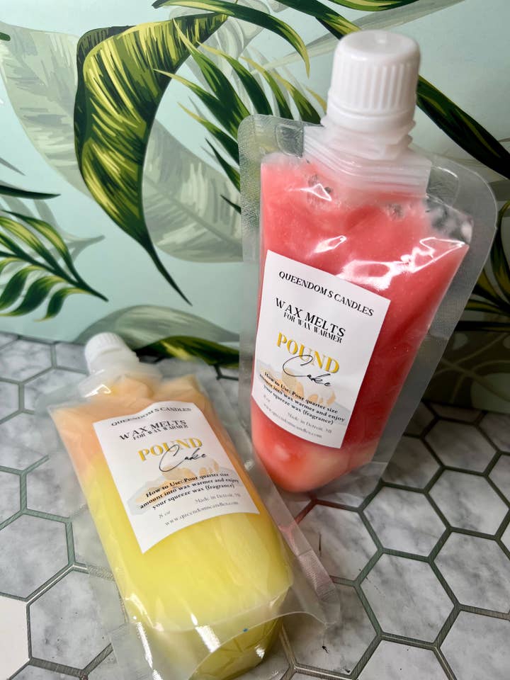 Squeeze Wax Melts for wholesale by Queendom’s Candles