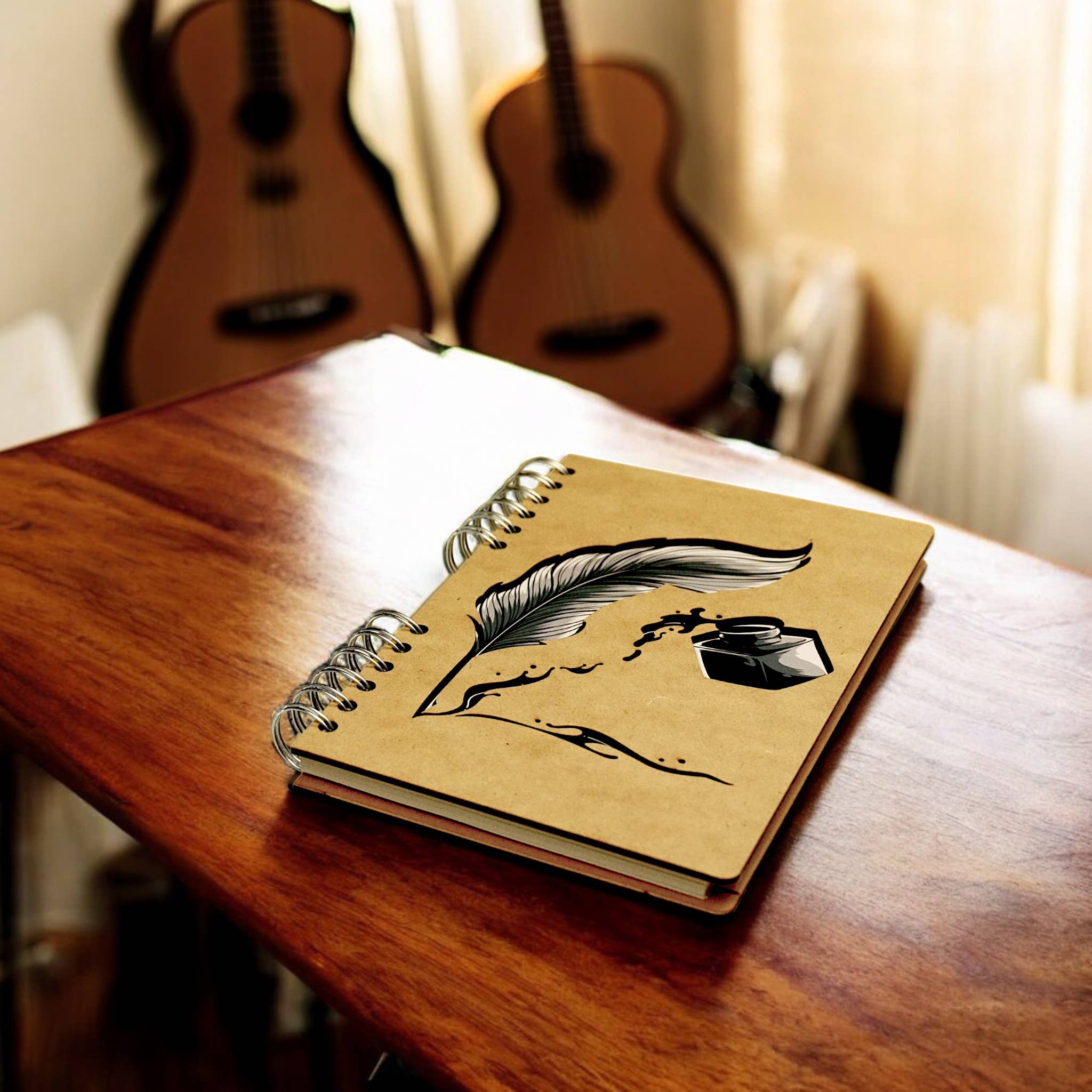 KOMONI Amsterdam – Engroshandel Dagbog – Inkwell notesbog med Komoni-design1