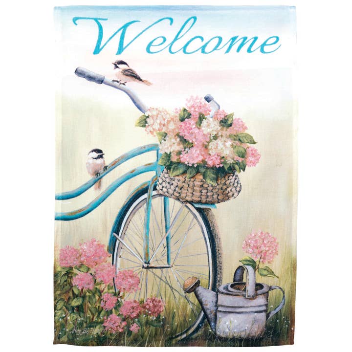 Magnolia - Wholesale Flag - Flag Old Bike Welcome Polyester 13x18