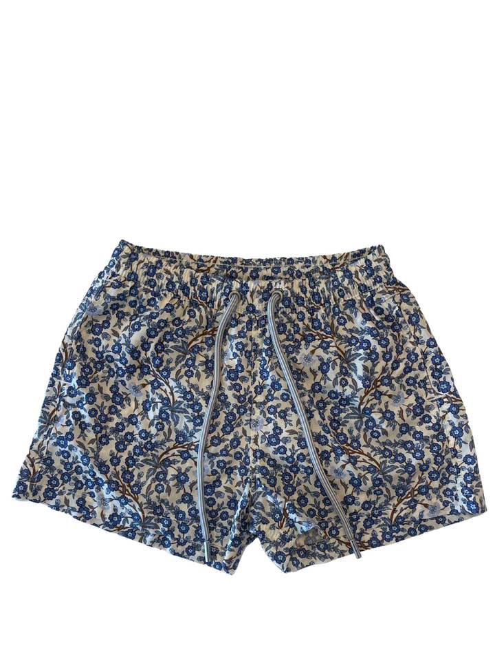 Beach Kids Woxer Floral Blue Print for wholesale by Wikini USA