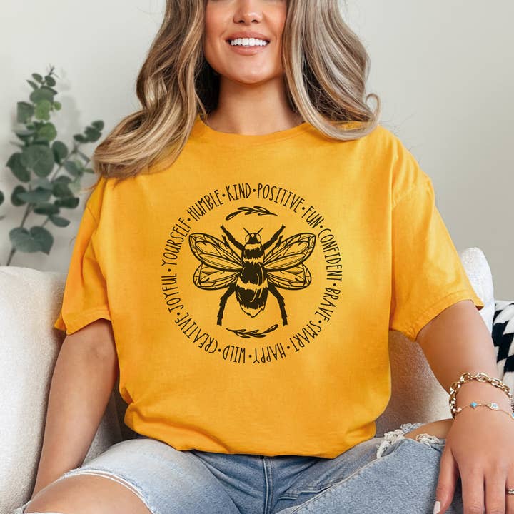 Bee Humble & Kind Tee for wholesale by Daydreamer Designs