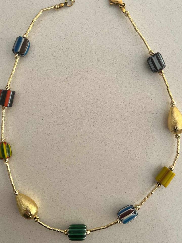 Aegean Glass Necklace – Short for wholesale by Patara Life